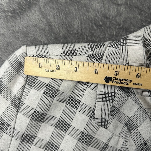 Cabi Valentina Peplum Jacket Size 10 Jersey Ponte Knit Checkered Blazer EUC‎ - Picture 11 of 15